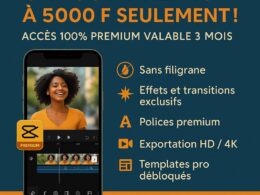 CapCut Premium Validité 3 mois